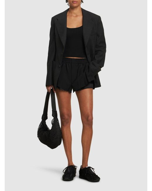 Alexander Wang ウールショートパンツ Black