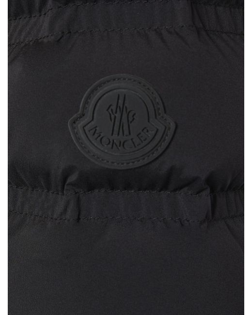 Moncler Black Alete Nylon Short Down Jacket