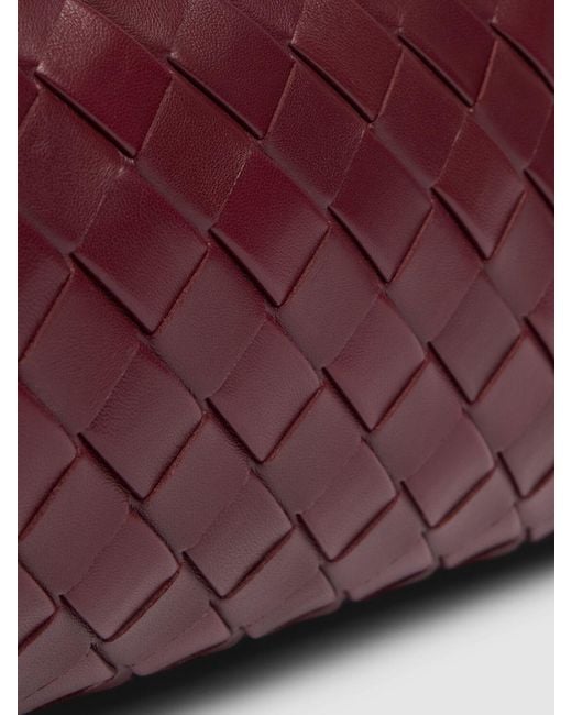 Bottega Veneta Purple Maxi Lauren Leather Clutch