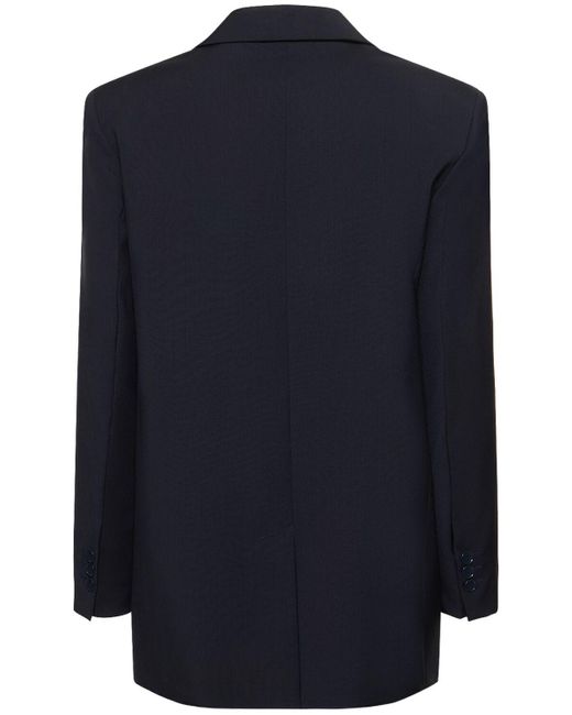 Weekend by Maxmara Blue Blazer Aus Stretch-wolle "veber"