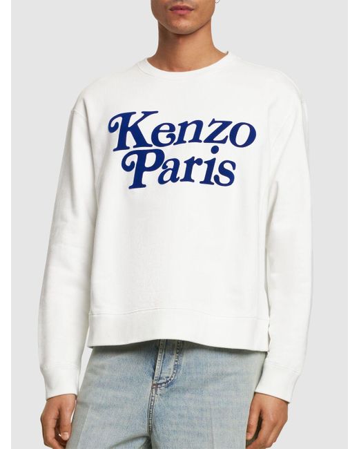 KENZO Sweatshirt Aus Baumwolle "kenzo By Verdy" in Blue für Herren