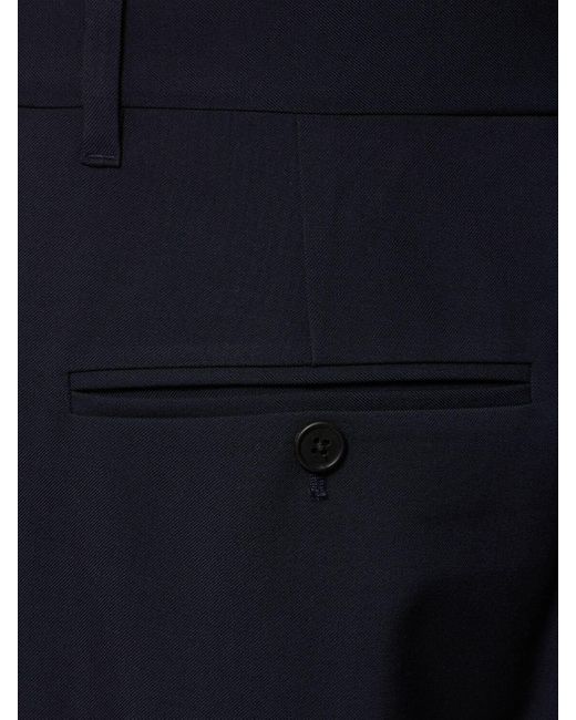The Row Blue Marcello Wool Pants for men