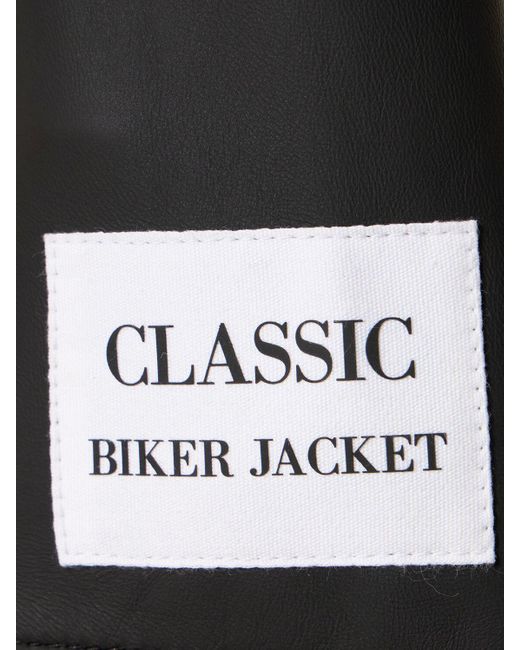 Moschino Black Faux Leather Biker Jacket