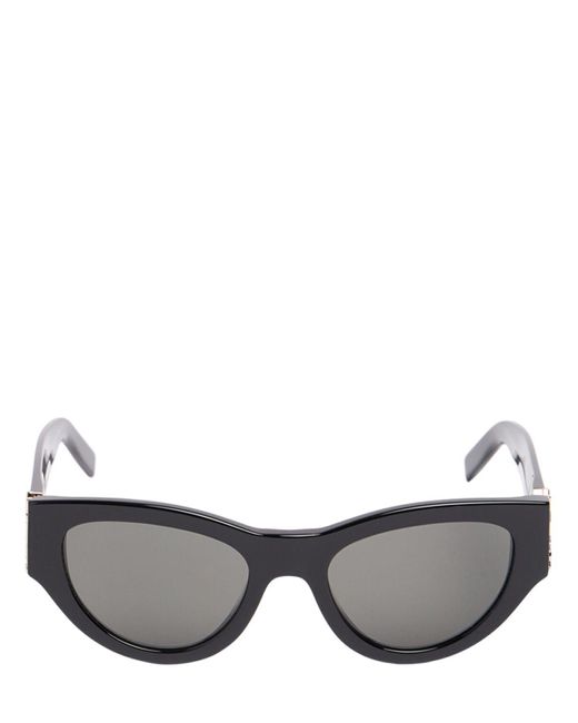 Saint Laurent Black Sl M94 Round Acetate Sunglasses