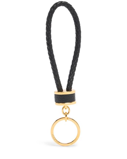 Tom Ford Metallic Soft Grained Leather Keyring for men