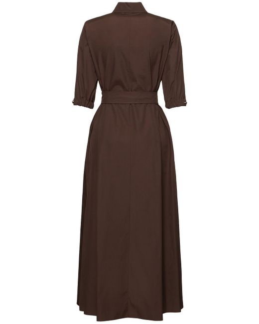 Max Mara Hoyo ポプリンシャツドレス Brown