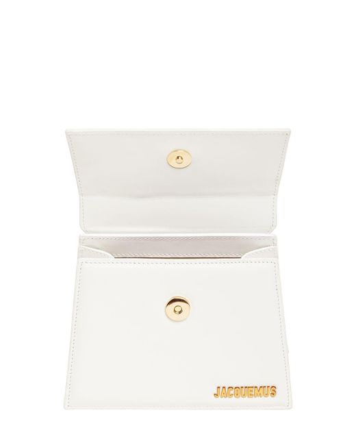 Jacquemus White Le Chiquito Noeud Leather Top Handle Bag