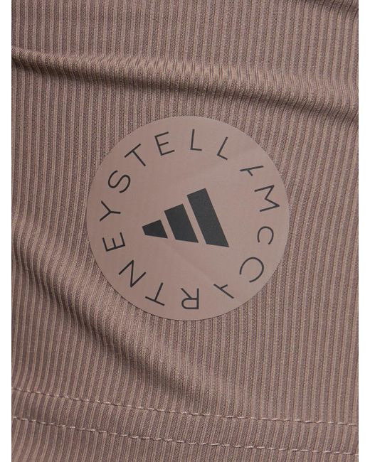 Adidas By Stella McCartney Brown Ribbed Tank Top