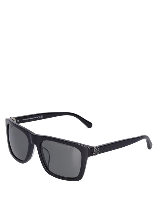 Moncler Gray Colada Squared Acetate Sunglasses for men