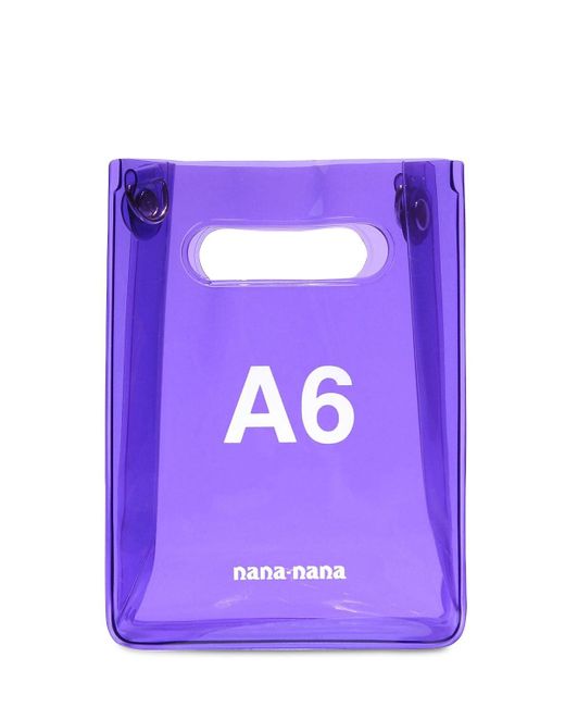 NANA-NANA Purple A6 Pvc Shopping Bag