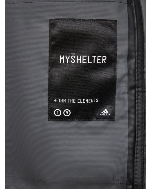 adidas Originals My Shelter Rain Jacket in Black Lyst