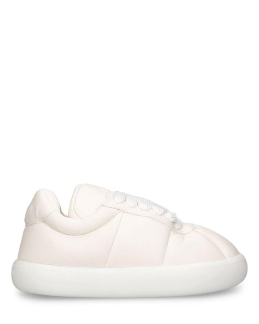 Low top sneakers chunky in pelle morbida di Marni in Natural da Uomo