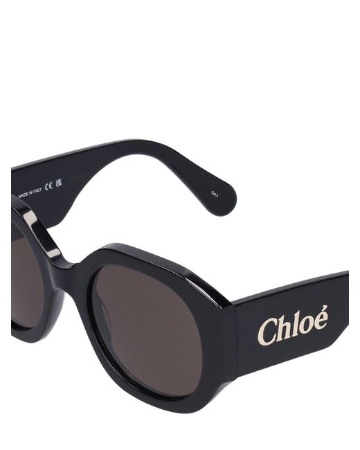 Gafas de sol oversize de acetato Chloé de color Black