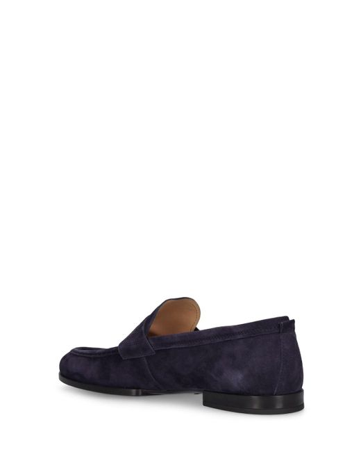 Tod's Blue Amalfi Suede Loafers for men