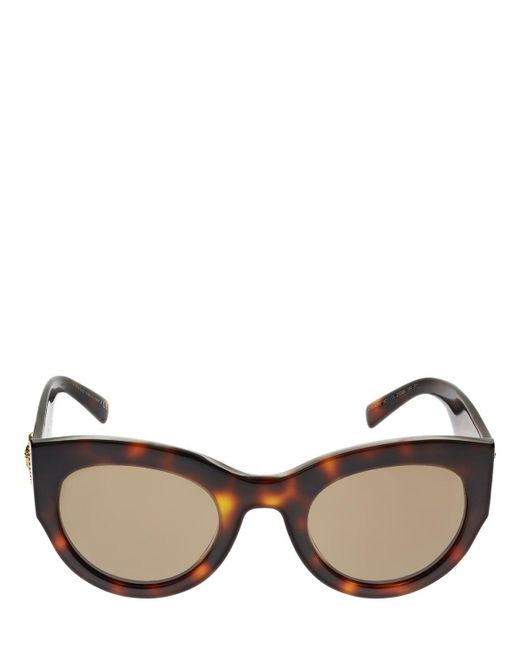 Versace Brown Vintage Tribute Round Acetate Sunglasses