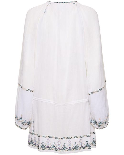 Isabel Marant White Parsley Cotton Mini Dress