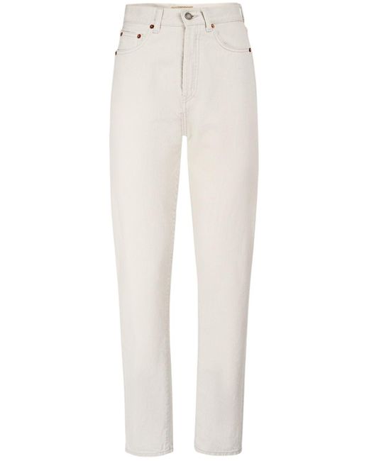 Jeans de denim de algodón Saint Laurent de color White