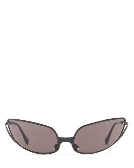 Acne Black Amire New Oval Metal Sunglasses