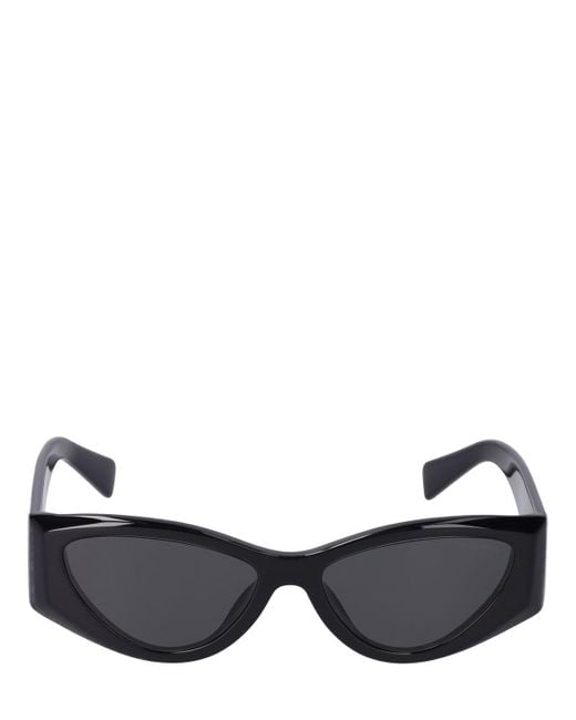 Miu Miu Black Cat-eye Acetate Sunglasses