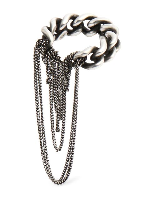 Ann Demeulemeester Black Kettenring "gitt"