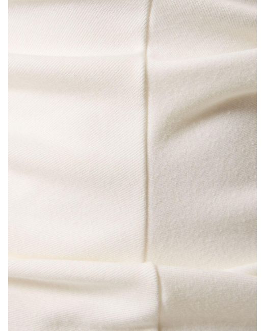 Alexander Wang Natural Drop Shoulder Cotton Blend Mini Dress