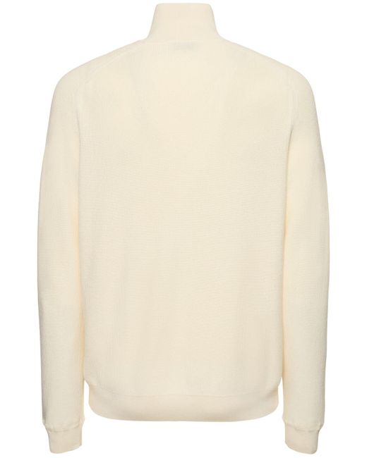 Ciclista cotton & cashmere sweater di Moncler in Natural da Uomo
