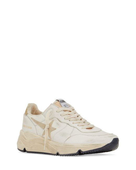Golden Goose Deluxe Brand White 30mm Running Leather Sneakers