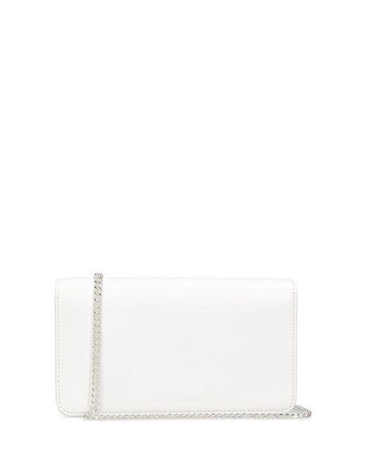 Marc Jacobs White Ledertasche "the Leather Envelope Chain Wallet"