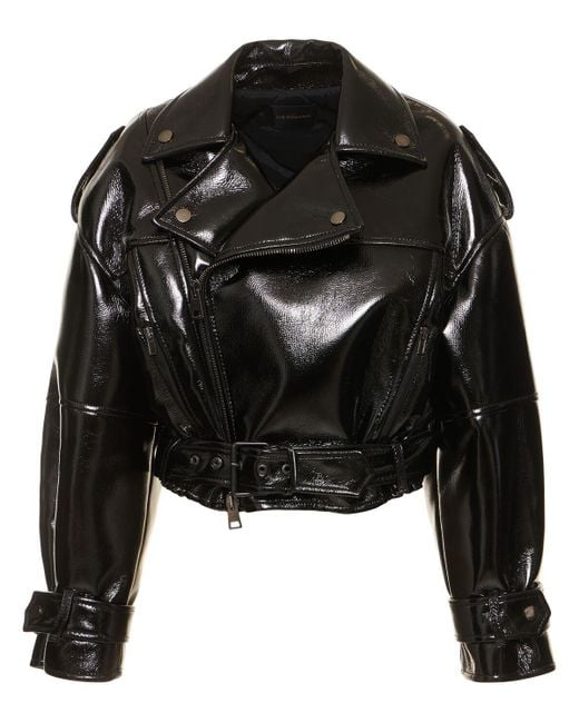 Giacca oversize nove in similpelle di ANDAMANE in Black