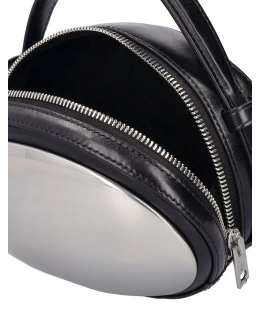 Alexander Wang Metallic Small Dome Leather Crossbody Bag