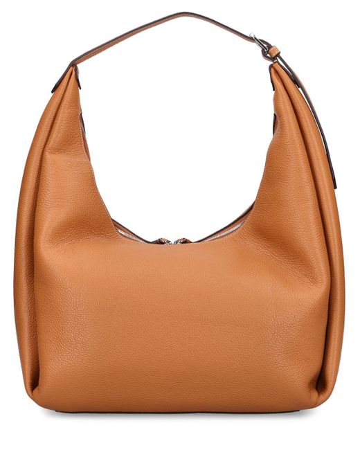 Totême  Brown Belt Hobo Leather Shoulder Bag