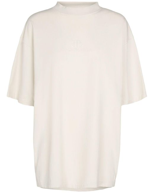 Balenciaga White Medium Fit Vintage Jersey T-shirt