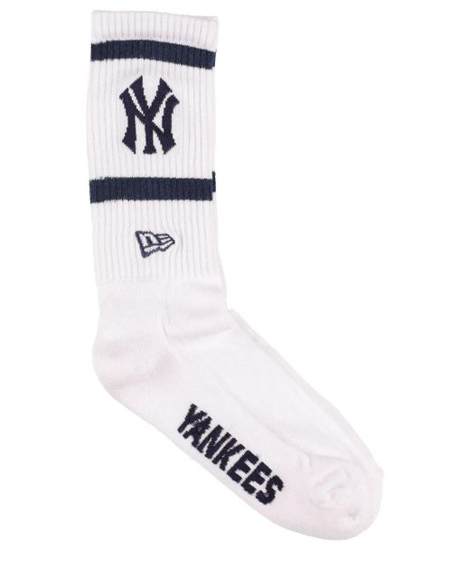 KTZ Gerippte Socken Mit Ny Yankees-logo in White für Herren