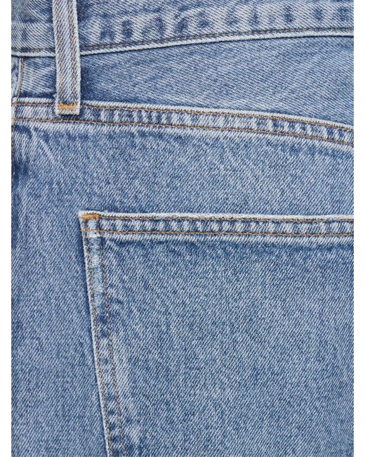 Jeans larghi vita bassa fran di Agolde in Blue