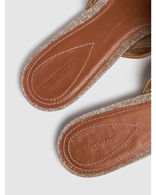Zimmermann Metallic 10mm Hohe Mules "tux"