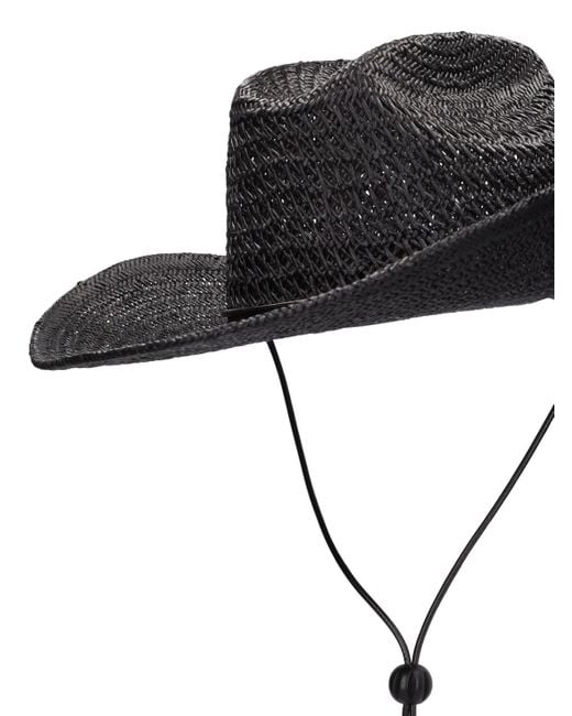 Sombrero de paja Lack of Color de color Black