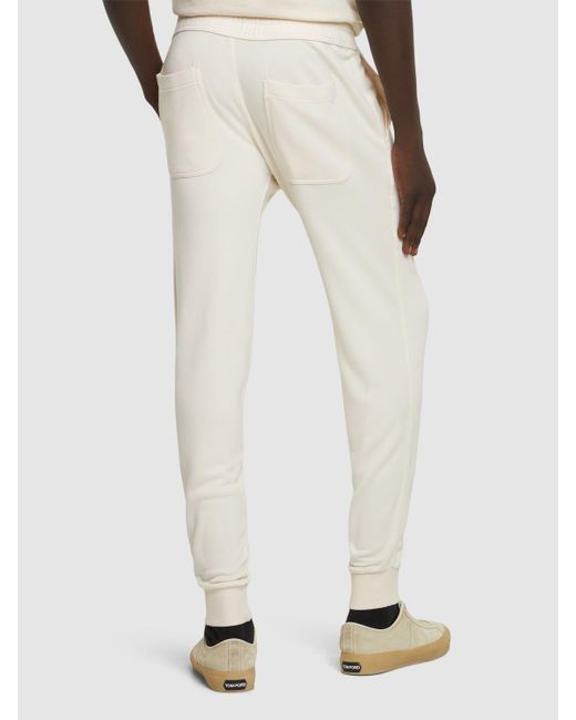 Pantalones deportivos de viscosa Tom Ford de hombre de color Natural
