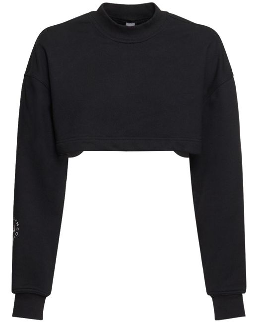 Adidas By Stella McCartney Sportswear クロップドスウェットシャツ Black