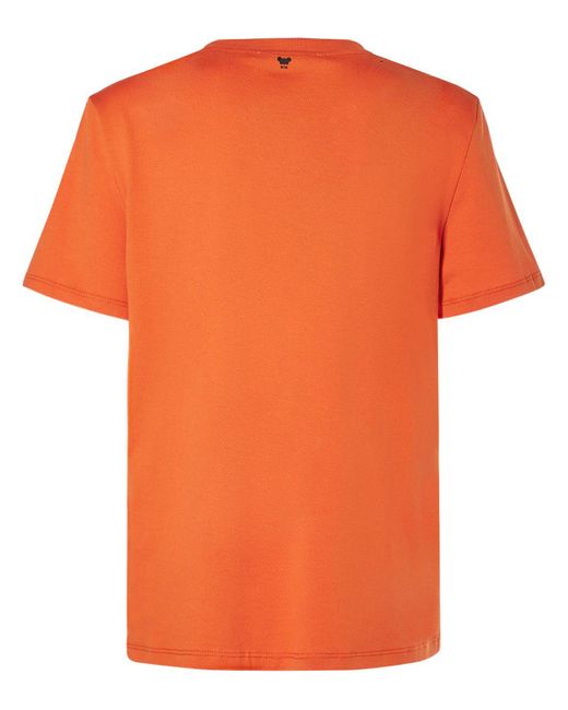 Weekend by Maxmara Orange T-shirt Aus Baumwolljersey Mit Druck
