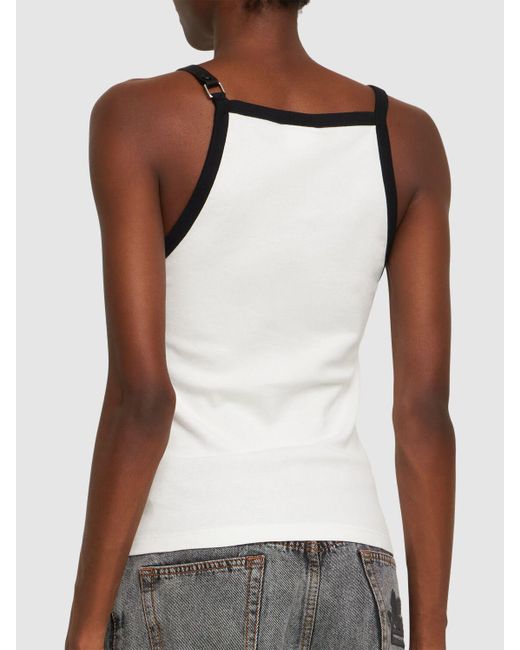 Tank top in cotone di Courreges in Natural