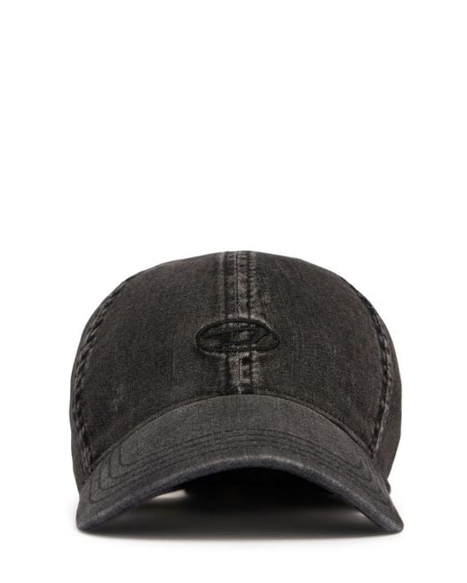 DIESEL Black C-gable Cap for men