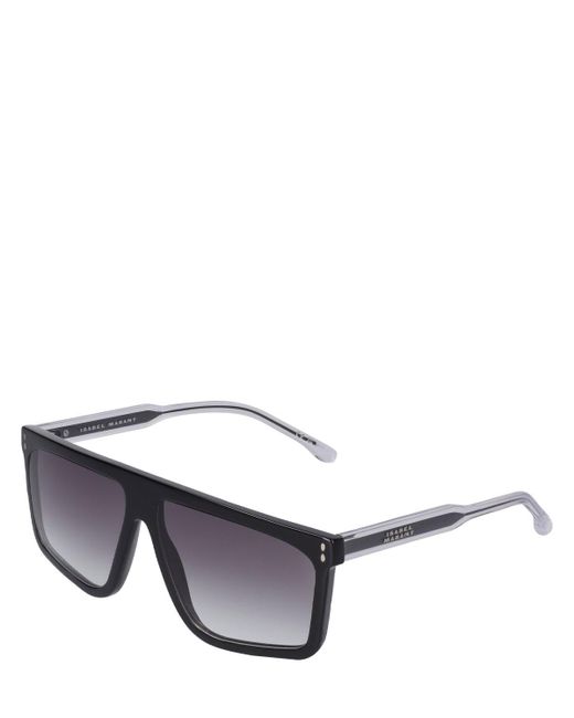 Isabel Marant Gray The In Love Squared Acetate Sunglasses