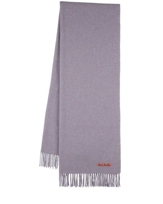 Acne Purple Canada Wool Scarf