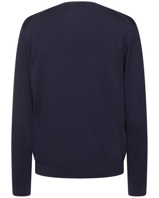 Lardini Strickpullover Aus Baumwolle in Blue für Herren