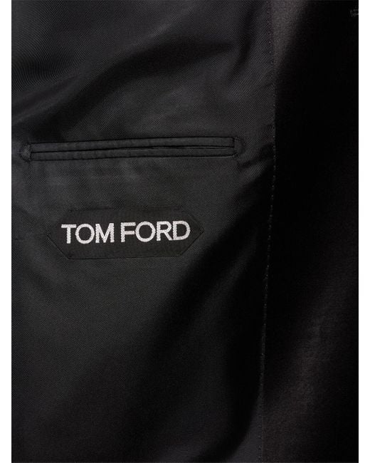 Tom Ford Black Master Twill Shelton Evening Tuxedo Suit for men