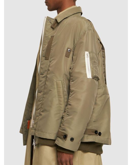 Sacai Natural Nylon Twill Jacket for men