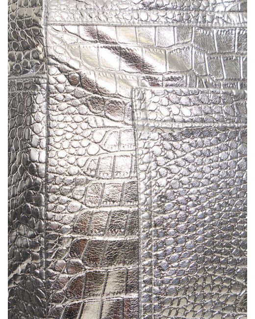 Pantaloni in viscosa metallizzata di ROTATE BIRGER CHRISTENSEN in Gray