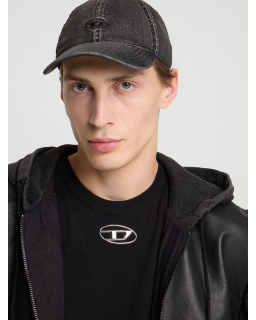 DIESEL Black C-gable Cap for men
