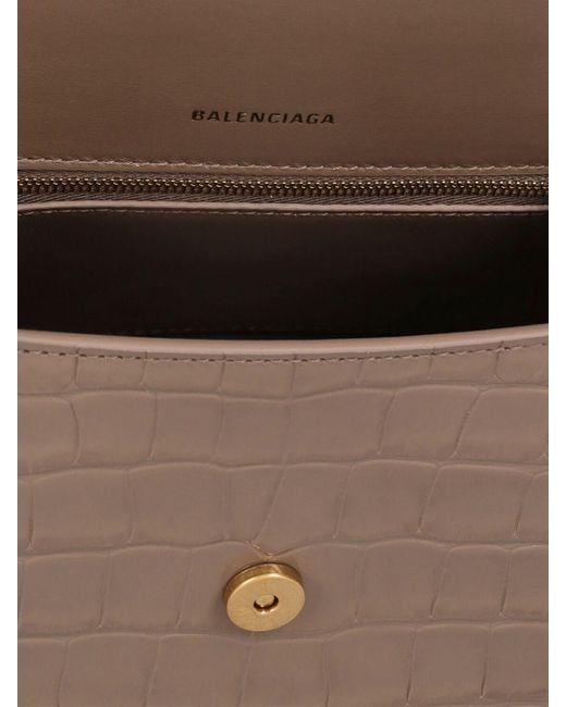 Balenciaga Multicolor Small Hourglass Embossed Leather Bag
