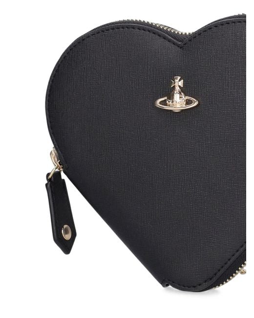 Vivienne Westwood Black Heart Faux Leather Bag